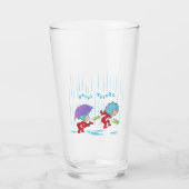 Ding Een Ding Twee Gelukkige Dingen Glas (Voorkant)