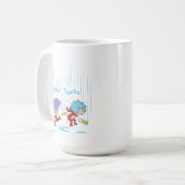 Ding Een Ding Twee Gelukkige Dingen Koffiemok (Voorkant links)