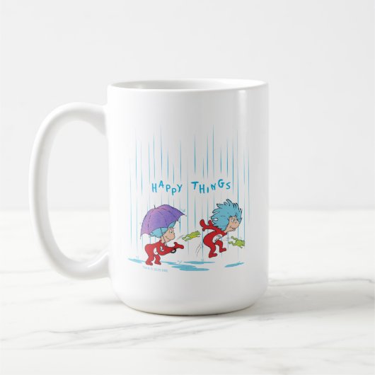 Ding Een Ding Twee Gelukkige Dingen Koffiemok (Links)