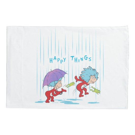 Ding Een Ding Twee Gelukkige Dingen Kussensloop (Achterkant)