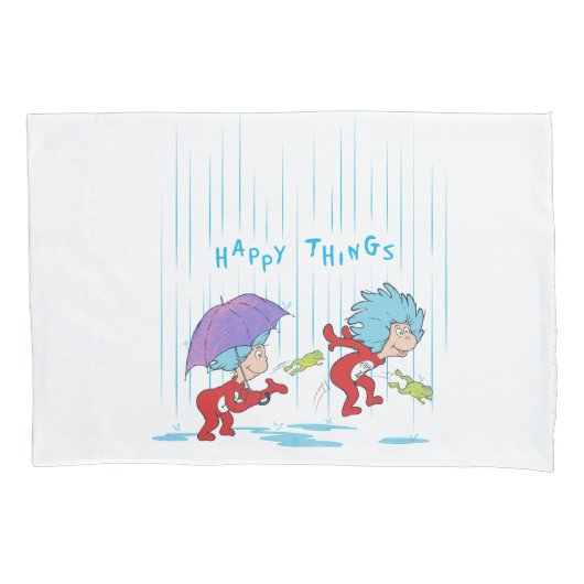 Ding Een Ding Twee Gelukkige Dingen Kussensloop (Voorkant)