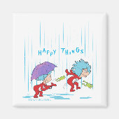 Ding Een Ding Twee Gelukkige Dingen Magneet (Voorkant)