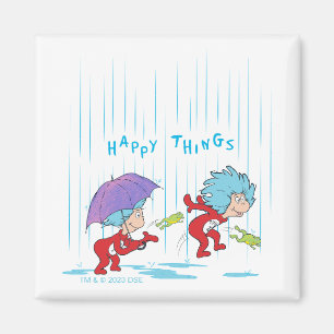 Ding Een Ding Twee Gelukkige Dingen Magneet