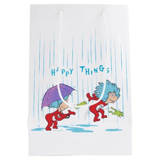 Ding Een Ding Twee Gelukkige Dingen Medium Cadeauzakje (Achterkant)