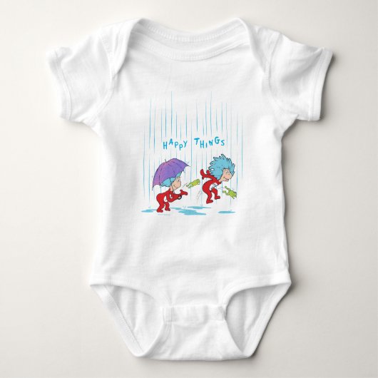 Ding Een Ding Twee Gelukkige Dingen Romper (Voorkant)