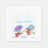 Ding Een Ding Twee Gelukkige Dingen Servet (Voorkant)