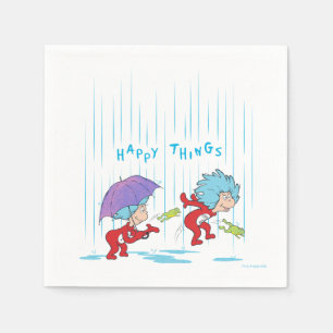 Ding Een Ding Twee Gelukkige Dingen Servet