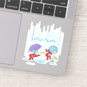 Ding Een Ding Twee Gelukkige Dingen Sticker
