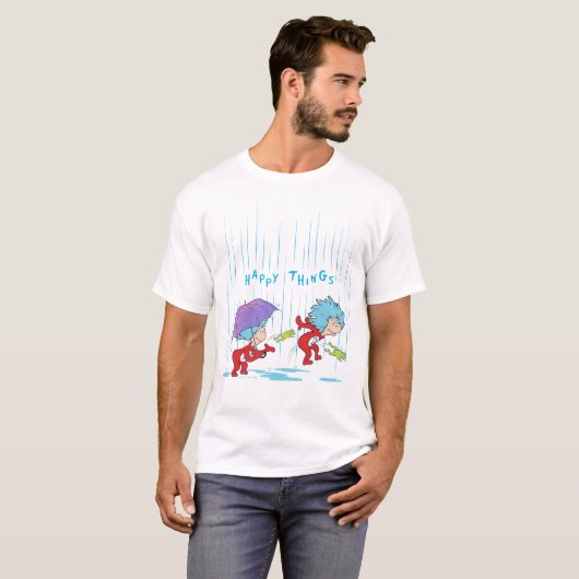 Ding Een Ding Twee Gelukkige Dingen T-shirt (Voorkant volledig)
