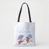 Ding Een Ding Twee Gelukkige Dingen Tote Bag (Voorkant)