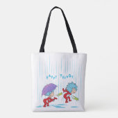 Ding Een Ding Twee Gelukkige Dingen Tote Bag (Achterkant)