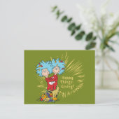 Ding Een Ding Twee Geluks-Dag! Briefkaart (Staand voorkant)