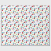 Ding Een Ding Twee Hoppy Frog Dingen Patroon Cadeaupapier (Vlak)