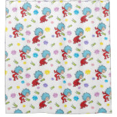 Ding Een Ding Twee Hoppy Frog Dingen Patroon Douchegordijn (Voorkant)