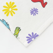 Ding Een Ding Twee Hoppy Frog Dingen Patroon Fleece Deken (Hoek)