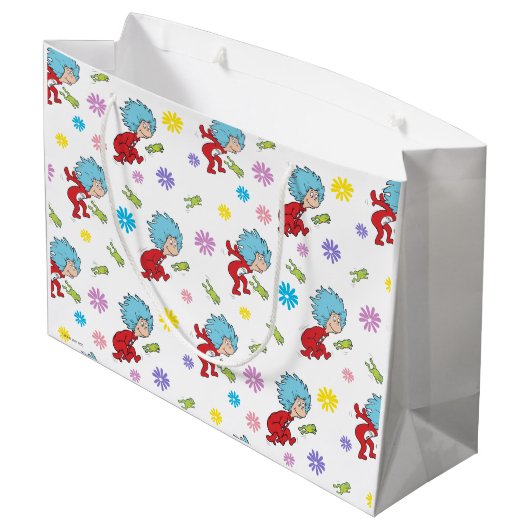 Ding Een Ding Twee Hoppy Frog Dingen Patroon Groot Cadeauzakje (Achterkant Gekanteld)
