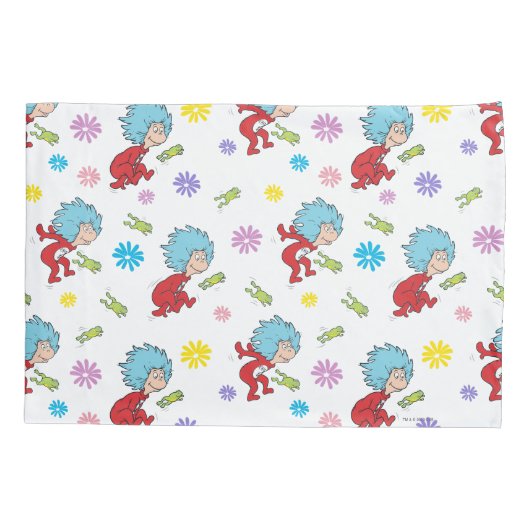 Ding Een Ding Twee Hoppy Frog Dingen Patroon Kussensloop (Achterkant)