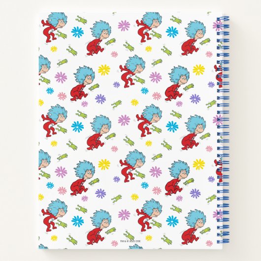 Ding Een Ding Twee Hoppy Frog Dingen Patroon Notitieboek (Achterkant)