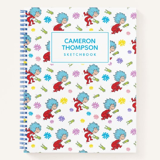 Ding Een Ding Twee Hoppy Frog Dingen Patroon Notitieboek (Voorkant)