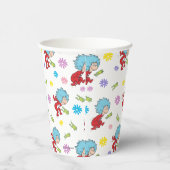 Ding Een Ding Twee Hoppy Frog Dingen Patroon Papieren Bekers (Rechts)