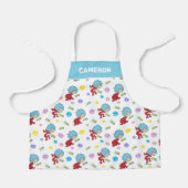 Ding Een Ding Twee Hoppy Frog Dingen Patroon Schort (Voorkant)