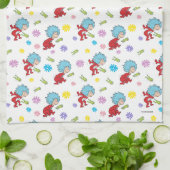 Ding Een Ding Twee Hoppy Frog Dingen Patroon Theedoek (Gevouwen)