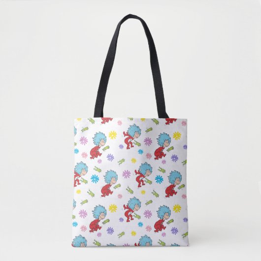 Ding Een Ding Twee Hoppy Frog Dingen Patroon Tote Bag (Voorkant)