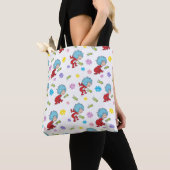 Ding Een Ding Twee Hoppy Frog Dingen Patroon Tote Bag (Dichtbij)