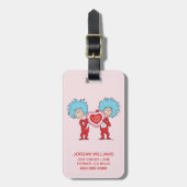 Ding één ding twee Ik hou van je Bagagelabel (Voorkant verticaal)