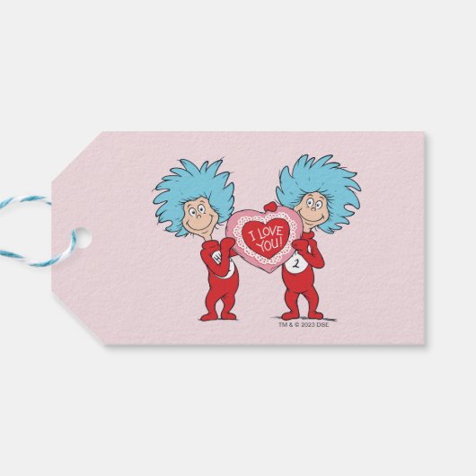 Ding één ding twee Ik hou van je Cadeaulabel (Achterkant Horizontaal)