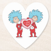 Ding één ding twee Ik hou van je Kartonnen Onderzetters (Voorkant)