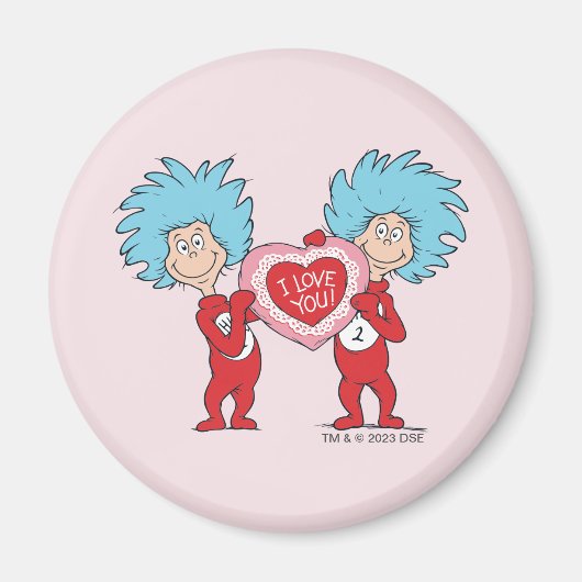 Ding één ding twee Ik hou van je Magneet (Voorkant)