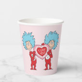 Ding één ding twee Ik hou van je Papieren Bekers (Voorkant)