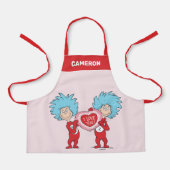 Ding één ding twee Ik hou van je Schort (Voorkant)