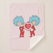 Ding één ding twee Ik hou van je Sherpa Deken (Voorkant)