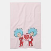 Ding één ding twee Ik hou van je Theedoek (Verticaal)