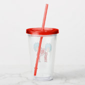 Ding Een Ding Twee Ik Hou Van Jou Acryl Drinkbeker (Achterkant)