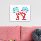 Ding Een Ding Twee Ik Hou Van Jou Canvas Afdruk (Insitu (Woonkamer))
