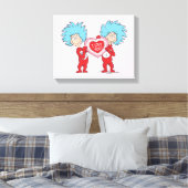 Ding Een Ding Twee Ik Hou Van Jou Canvas Afdruk (Insitu (Slaapkamer))