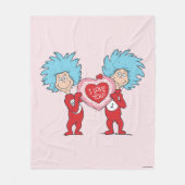 Ding Een Ding Twee Ik Hou Van Jou Fleece Deken (Voorkant)