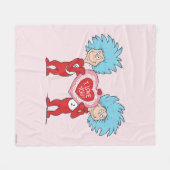 Ding Een Ding Twee Ik Hou Van Jou Fleece Deken (Voorkant (Horizontaal))