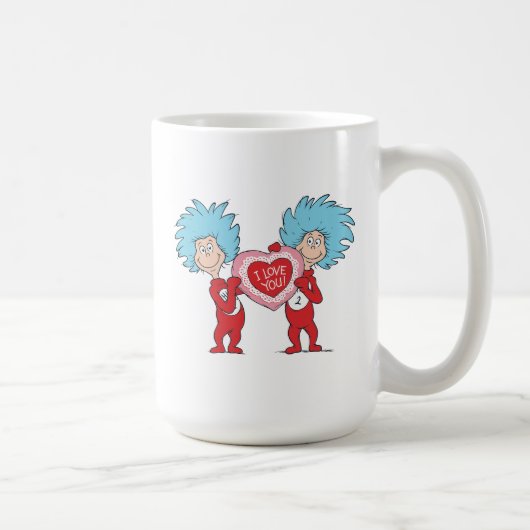 Ding Een Ding Twee Ik Hou Van Jou Koffiemok (Rechts)