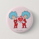 Ding Een Ding Twee Ik Hou Van Jou Ronde Button 5,7 Cm (Voorkant)