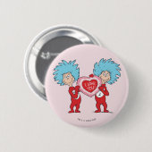 Ding Een Ding Twee Ik Hou Van Jou Ronde Button 5,7 Cm (Voorkant /achterkant)