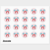 Ding Eén Ding Twee Ik Hou Van Jou Ronde Sticker (Vel)