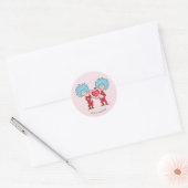 Ding Eén Ding Twee Ik Hou Van Jou Ronde Sticker (Envelop)