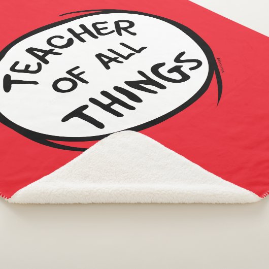 Ding één ding twee - leraar van alle dingen sherpa deken (3/4)