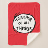 Ding één ding twee - leraar van alle dingen sherpa deken (Voorkant)