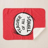 Ding één ding twee - leraar van alle dingen sherpa deken (Voorkant (horizontaal))