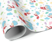 Ding één ding twee lieve dingen patroon cadeaupapier (Rol Hoek)